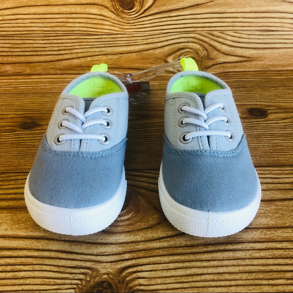 Carter's Maximus3 Toddler Size 7 Blue and Grey Slip-On Sneakers NWT